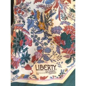 Liberty London Long 100% Silk Scarf Made in France 11" x 61" Woodland Floral